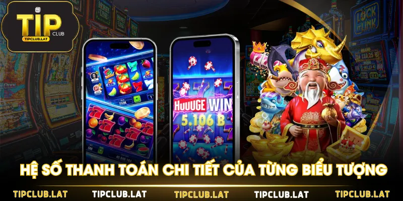 Hệ số thanh toán chi tiết của từng biểu tượng