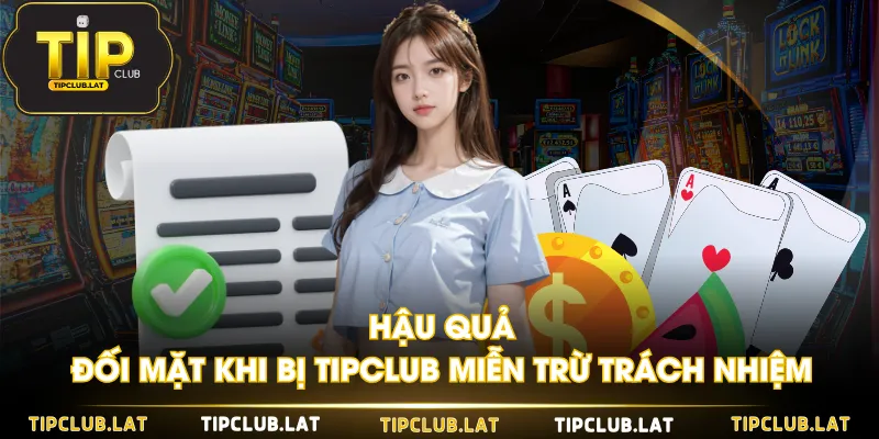 Hậu quả đối mặt khi bị TIPCLUB miễn trừ trách nhiệm