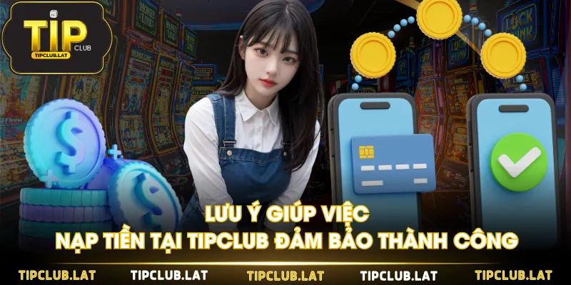 Lưu ý giúp việc nạp tiền tại TIPCLUB đảm bảo thành công